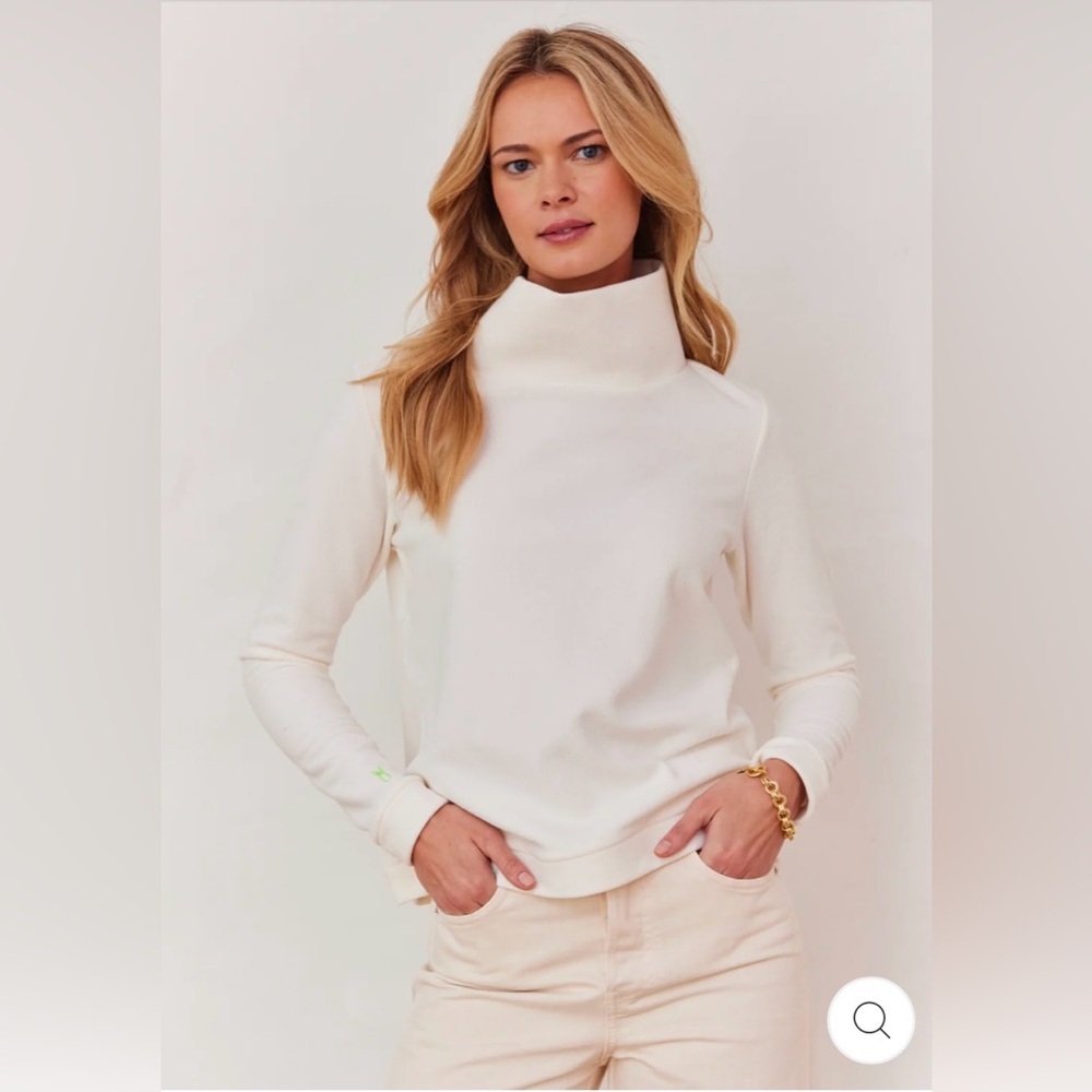 Dudley Stephens Cream Cowl Neck Sweater